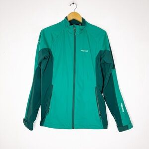 Marmot Windstopper Softshell Jacket Women’s Large Teal Green Full Zip